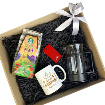 Set box pack kit gift regalo personalizado taza cafe starbucks